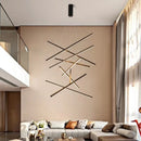 AXYAA Minimalist Duplex LED Chandelier for Living Room, Restaurant, Villa Hall