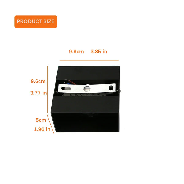 Axyaa LED Up/Down Wall Lamps, Modern Lighting for Bedroom, Living Room, 6W