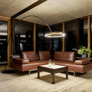 Axyaa Nordic Ring Fishing LED Floor Lamp Modern Creative Loft Standing Light