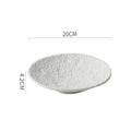 Axyaa Stone Pattern Ceramic Plate for Molecular Cuisine and Dining Experience