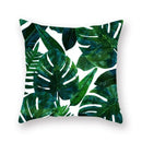 Axyaa Green Leaf Pillowcases for Sofa, Car & Living Room Decor