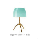 Modern Bauhaus Glass Table Lamp in Vibrant Colors by Axyaa