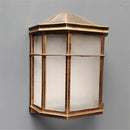 Axyaa Rustic Outdoor Wall Sconce with Frost Acrylic Shade