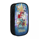 Axyaa Mermaid Double Layer Pencil Case | Large Capacity Stationery & Makeup Bag