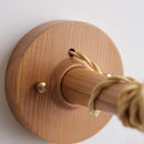 Axyaa Wooden LED Wall Sconce Light Fixture for Home Decor, Wabi Sabi Style