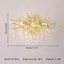 Axyaa Crystal Water Drop Chandelier for Luxury Living Room Decor