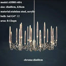 Axyaa Luxe Crystal Chandelier: Elegant Nordic Office & Living Room Pendant Lamp
