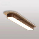 Axyaa Nordic LED Ceiling Light Chandelier, Minimalist Walnut Yellow Travertine Decor
