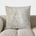 Axyaa Snowy Tree & Cute Owl Pillow Cover for Sofa, Bedroom, Car