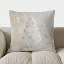 Axyaa Snowy Tree & Cute Owl Pillow Cover for Sofa, Bedroom, Car