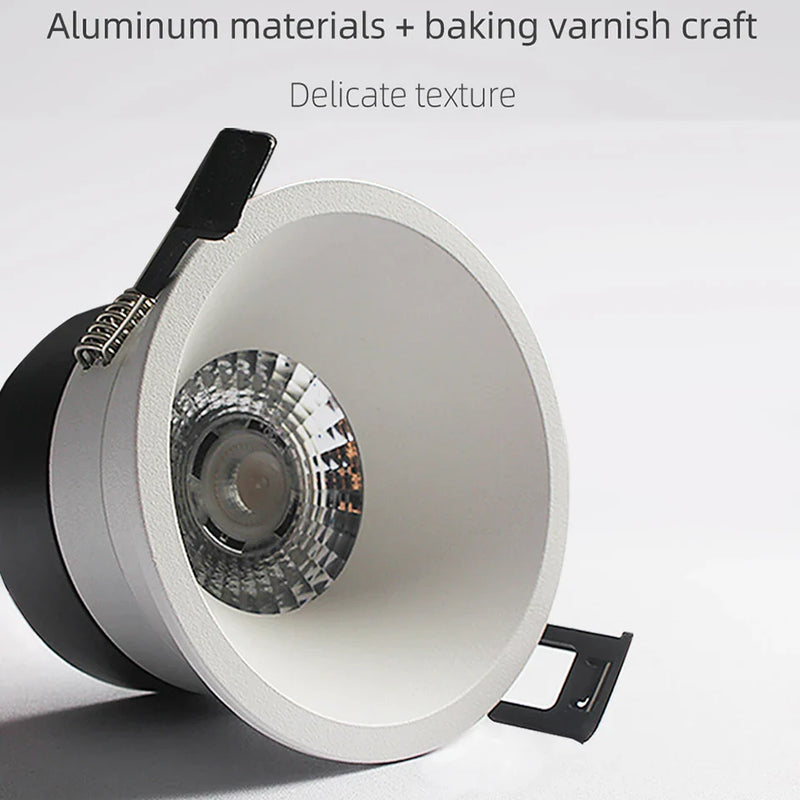 Axyaa 7W LED Downlight for Bathroom Shower, Waterproof & Ultra-thin 30° Beam Angle