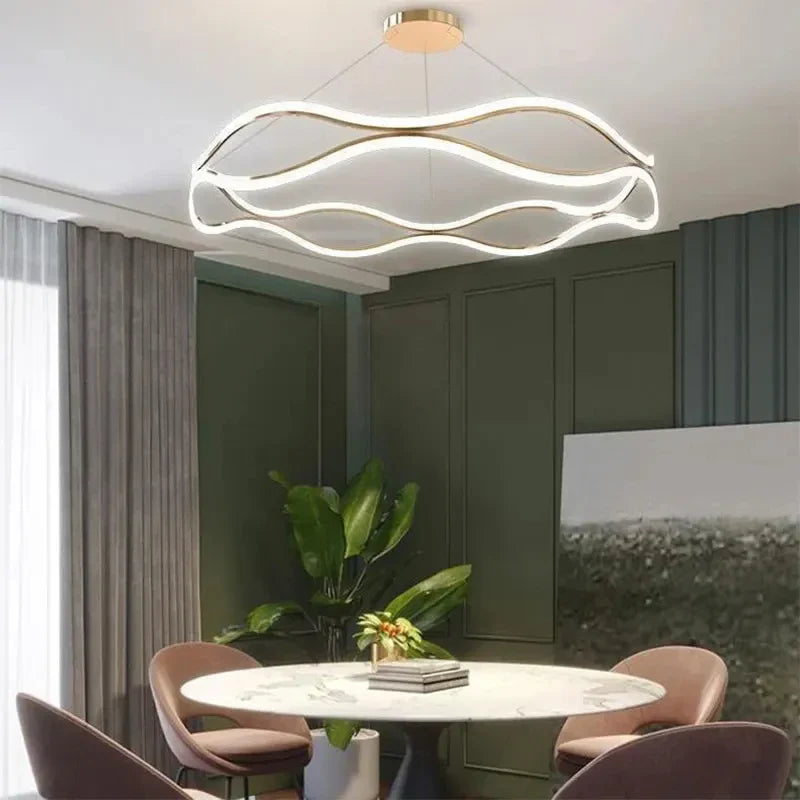 Axyaa Nordic Simple Chandelier for Home Lighting in Living Room, Dining Room, Bedroom