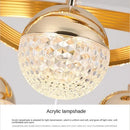Axyaa Acrylic Crystal Chandelier LED Pendant Lamp for Home Decor and Indoor Lighting