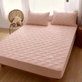 Axyaa Quilted Mattress Cover: Soft, Thick Cotton Protector for Bed, Antibacterial & Cushioned