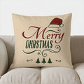 Axyaa Peace On Earth Christmas Pillow Cover for Sofa, Bedroom, Car