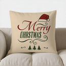 Axyaa Peace On Earth Christmas Pillow Cover for Sofa, Bedroom, Car