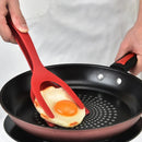 Axyaa 2-in-1 Spatula Tongs for Cooking, Non-Stick Flip Turner Tool & Omelette Steak Helper