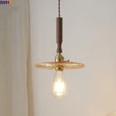 Axyaa Copper Glass LED Pendant Lamp for Dining Room and Bedroom
