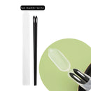 Axyaa Black Silver Alloy Chopsticks Set with Storage Box - Korean Style Sushi Chopsticks