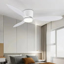 Axyaa Modern Ceiling Fan with Remote Control LED 20W 42/52 Inch White/Black/Wood Chandelier Fan