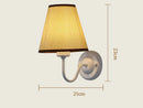 Axyaa LED Fabric Shade Wall Sconce for Bedroom Home Decoration