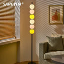 Axyaa Rainbow Candy Glass Balls LED Floor Lamp for Stylish Living Room Decor