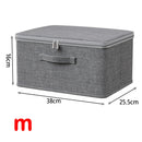 Axyaa Foldable Clothes Storage Box with Zipper, Large Capacity Wardrobe Organizer