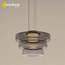 Axyaa Glass Pendant Light - Adjustable Luxury Chandelier for Kitchen Island, Living Room, Bedroom