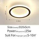 Axyaa Round LED Ceiling Light 25cm Diameter Square Kitchen Lamp Home Indoor