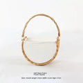 Handwoven Rattan Flower Basket by Axyaa - Versatile Storage & Décor Basket