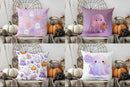 Axyaa Halloween Pillow Cover: Cute Ghosts & Pumpkins for Sofa, Bedroom & Car