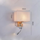 Axyaa LED Wall Lamp with Rotatable Spotlight for Bedroom Reading
