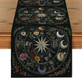 Axyaa Astrology Sun Moon Table Runner for Home Wedding Centerpieces
