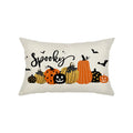 Axyaa Halloween Pumpkin Pillow Cover Fun and Simple Design