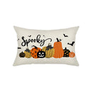 Axyaa Halloween Pumpkin Pillow Cover Fun and Simple Design