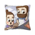 Axyaa Square Pillowcase Comfort Cushion Cover Polyester Throw Pillow for Home Sofa