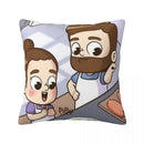 Axyaa Square Pillowcase Comfort Cushion Cover Polyester Throw Pillow for Home Sofa