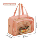 Axyaa Travel Toiletry Storage Bag: Portable Makeup Organizer for Dry/Wet Cosmetics.