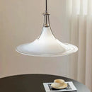 Axyaa Magnolia Glass Pendant Light - Modern LED Bedroom Dining Lamp