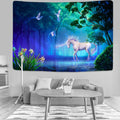 Axyaa Forest Unicorn Tapestry for Home Decoration and Wall Hanging