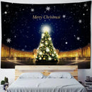 Axyaa Aurora Night View Christmas Tree Tapestry for Festive Home Decor