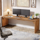 Axyaa 78.7" Wood Double Desk Workstation for Home Office