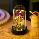 Axyaa Galaxy Rose LED Eternal Flower Lamp Nightlight - Perfect Valentine's Day Wedding Gift