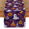 Axyaa Halloween Pumpkin Head Table Runner Dining Table Decorations