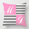 Axyaa Nordic Pink Sweet Home Sofa Cushion Cover, Cozy Living Room Decor