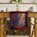Axyaa Autumn Forest Sunshine Table Runner for Dining Room