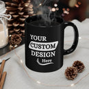 Personalized Black Ceramic Mug 11oz Axyaa Custom Logo Cup