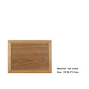 Axyaa Walnut Wooden Tray with Beech Handle for Kitchen, Fruit, Bread Serving