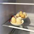 Axyaa Cute Chi Egg Tray Refrigerator Holder Irregular Storage Breakfast Plate