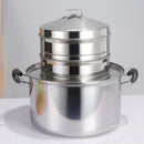 Axya Stainless Steel Steamer Rack with Partition Plate and Steaming Cage